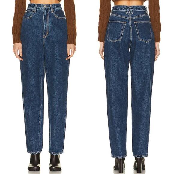 SLVRLAKE Denim - SLVRLAKE Jessy Jean blue in forbidden love high rise straight size 25